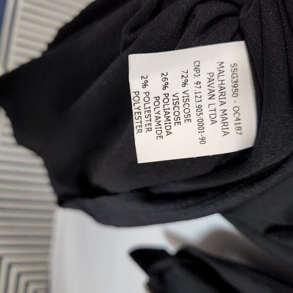 NWT Maria Pavan Midi Dress in Black and Gold Size XS‎ - Picture 7 of 7